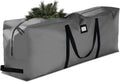 ZOBER Christmas Tree Storage Bag | 600D Oxford Fabric - Fits 9 Ft Trees | Waterproof & Tear-Proof - Gray