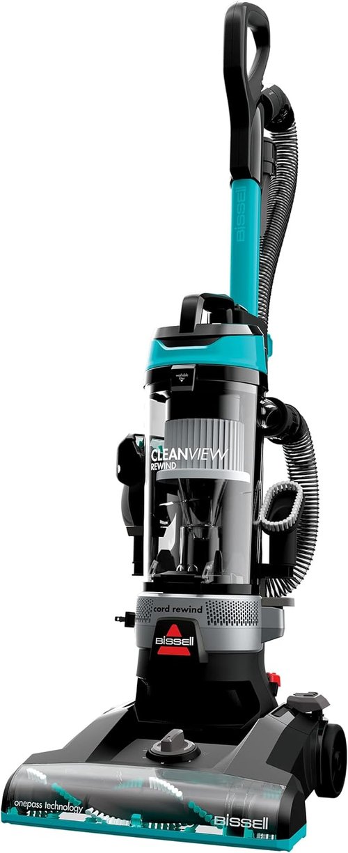 Bissell CleanView Rewind Vacuum - Bagless Design with Automatic Cord Rewind & Active Wand | Model 3534