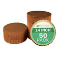 Southern Champion Tray 1630 14" Sturdy Corrugated Double Wall Cake Circle, Greaseproof, Gold Metallic (Case of 50)