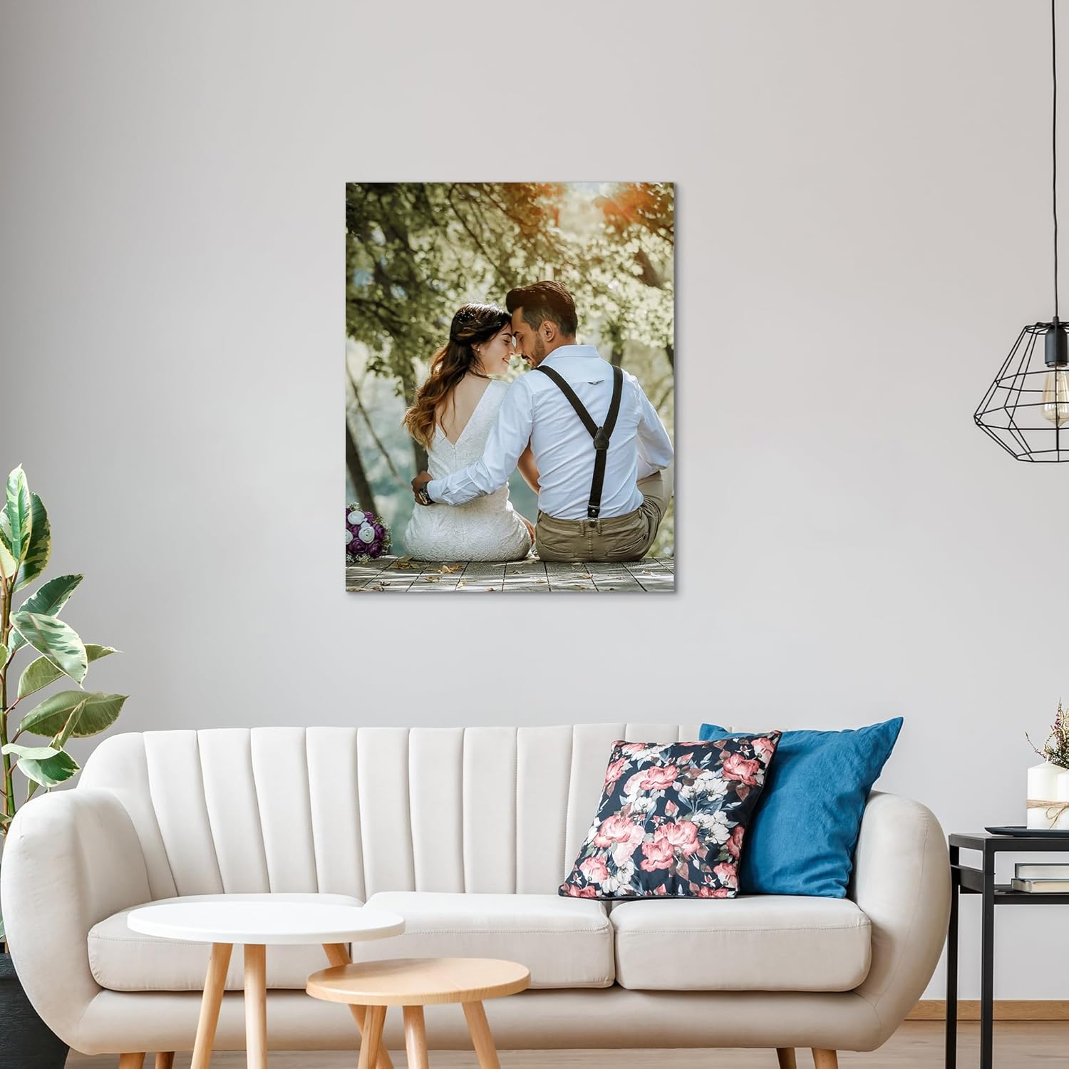 WEGA Custom Canvas Prints - Personalized Framed 8x10 Photo Wall Art | Unique Gifts for Family & Pets