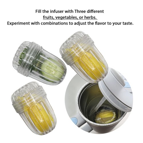 3PCS Fruit Infuser Insert for Wide Mouth Water Bottles,Compatible with Stanley,Hydro Flask, Iron Flask, Takeya, ThermoFlask