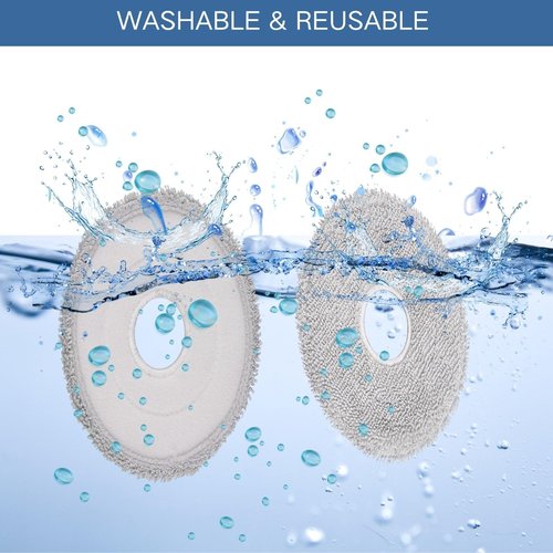 8-Pack Replacement Mop pads compatible with Dreame L50/L40/L40s/L30/L20/L10 Ultra/L10s Pro Ultra/L10s Pro Gen2/L10s Ultra Gen2/L10s Plus/ X50/X40/X30 Ultra/X40 Master/Mova P10/P50 Pro Ultra/V50 Ultra