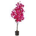 Nearly Natural 4ft. Bougainvillea Artificial Tree, Pink, 19 in. W x 9 in. D x 48 in. H