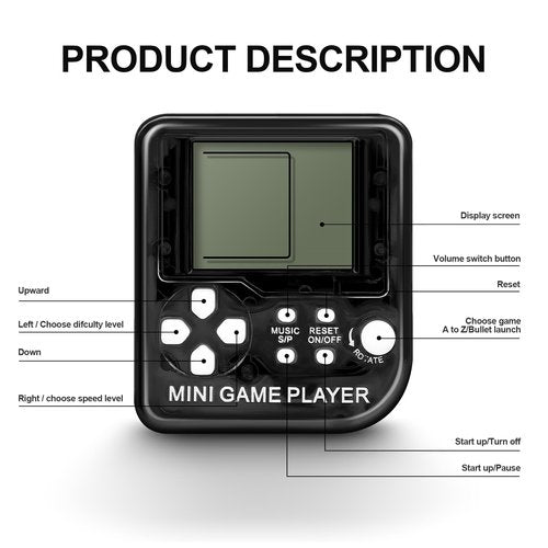 Sinikoro 24Pcs Video Game Party Favors for Kids, Arcade Video Game Birthday Supplies Mini Gaming Console Keychain Classroom Prizes for Boys and Girls