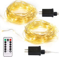 Skiennix Fairy String Lights - 33Ft 100 Micro LED Twinkle Lights | IP68 Waterproof with Remote for Bedroom & Garden Decor