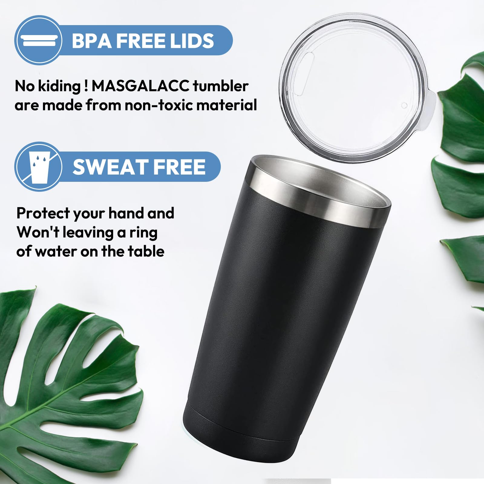 MASGALACC Cat Dad Gifts for Men - Father Mug for Lover Owner Fathers Day Gift Coffee Cup - 20 Oz Stainless Steel Tumbler