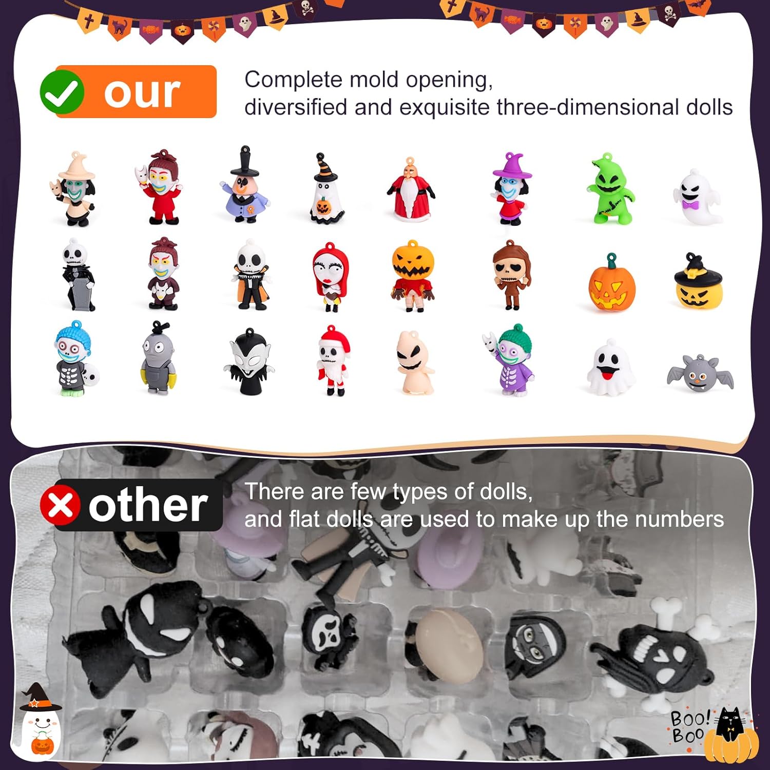 Nightmare Before Christmas Advent Calendar 2025 - 24-Day Halloween Countdown with Classic Doll Collectibles & Ornaments