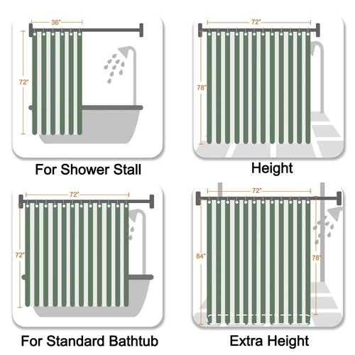 CTOTSYC Eucalyptus Shower Curtains for Bathroom, Sage Green Watercolor Leaves with Floral Shower Curtain Sets with Hooks, Waterproof Fabric Botanical Bathroom Decor, 72x72 Inches