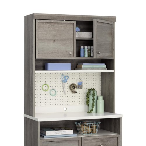 Sauder Craft Pro Series Hutch, Mystic Oak Finish