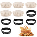 5Pcs Sourdough Starter Jar Cover Cloth, Unbleached Fabric Bread Fermentation Cover Reusable Linen Covers for Container, Tops Breathable Elastic Fabric Covers for Wide Mouth and Normal Mouth