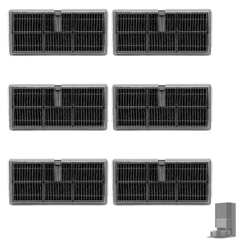 L40 Ultra Replacement HEPA Filters is compatible with Dreame X40 Ultra/L10s Pro Ultra Heat/X30 Ultra/L10s Ultra Gen 2/Mova P50 Ultra/P50 Pro Ultra/P10 Pro Ultra Robot Vacuum Filter（6 Pack）