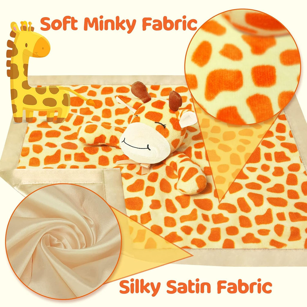 Pro Goleem Giraffe Lovey - Soft Security Blanket & Snuggle Toy for Infants | 16-Inch Unisex Gift