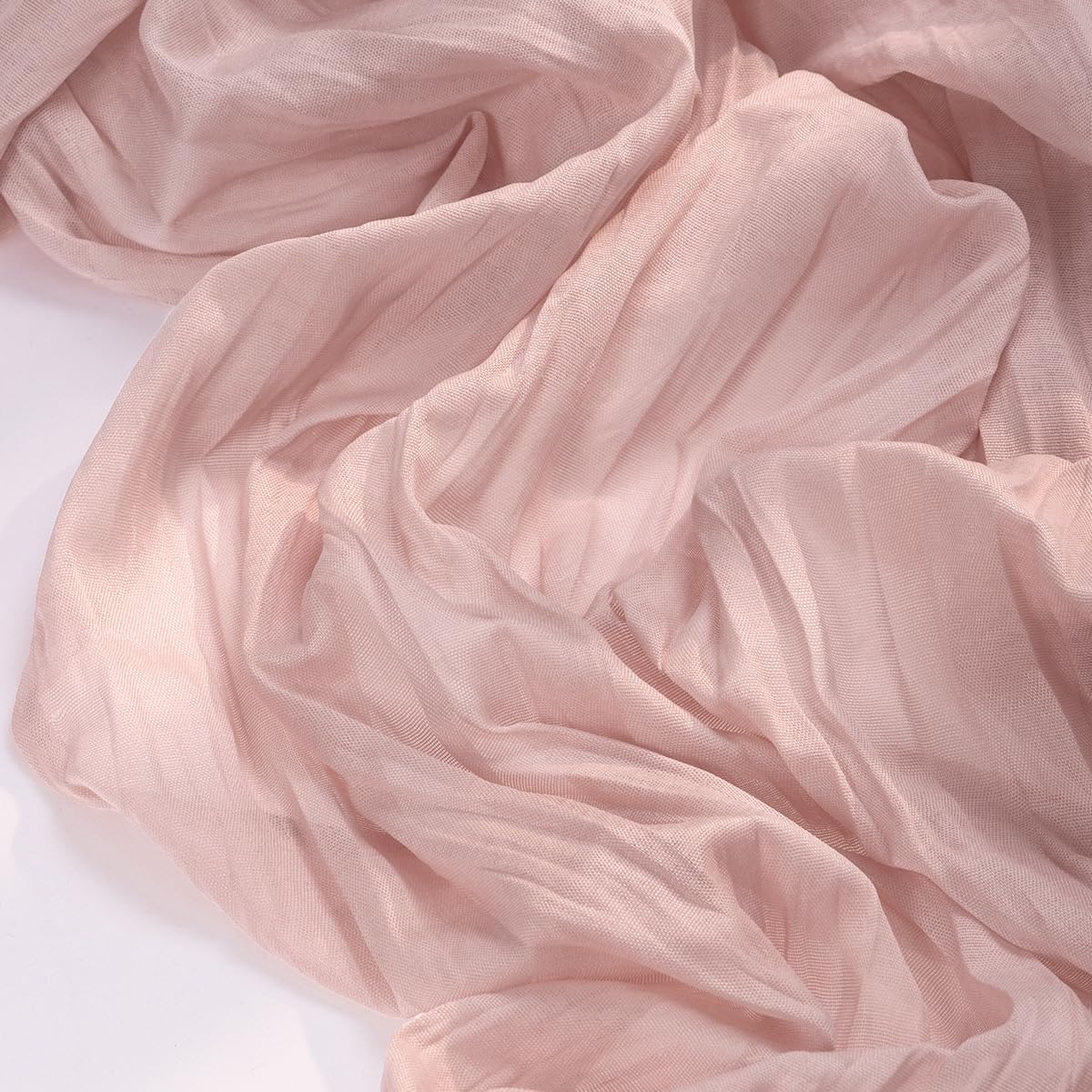 **Socomi 15-Piece Pink Cheesecloth Table Runner Set - Rustic Boho 120-Inch for Weddings & Events**
