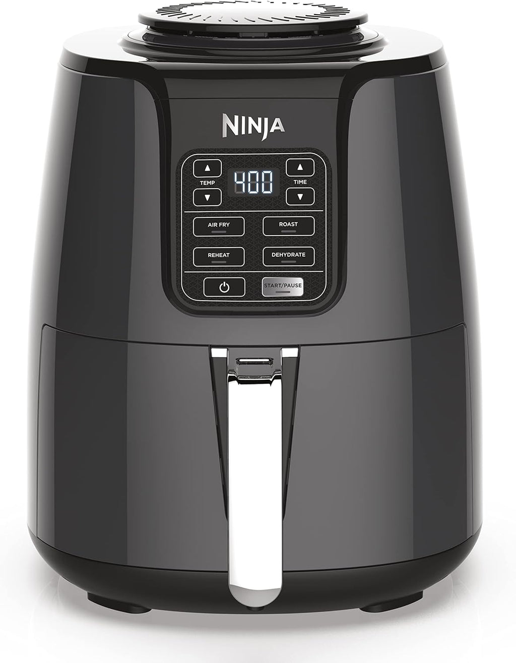 Ninja Air Fryer - 4 QT Capacity | 4-in-1 Cooking Functions | Dishwasher Safe Parts | Includes 20 Healthy Recipes | 1550 Watt | Grey