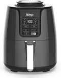Ninja Air Fryer - 4 QT Capacity | 4-in-1 Cooking Functions | Dishwasher Safe Parts | Includes 20 Healthy Recipes | 1550 Watts | Grey