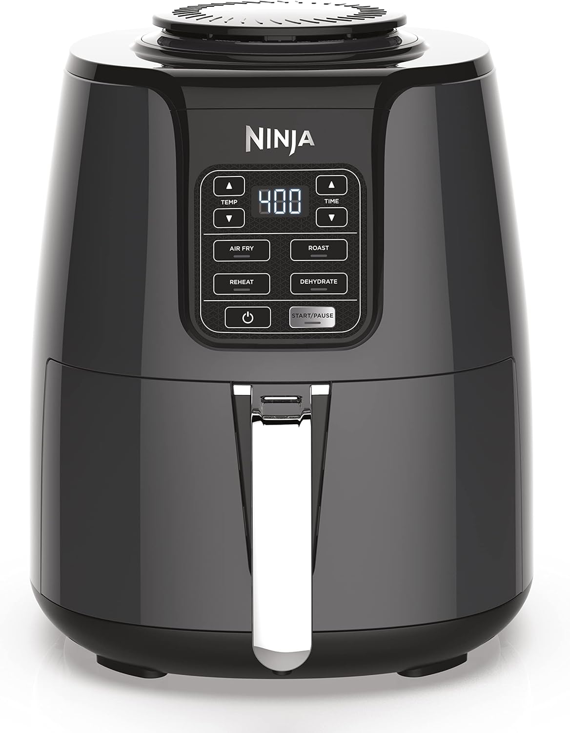Ninja Air Fryer - 4 QT Capacity | 4-in-1 Cooking Functions | Dishwasher Safe Parts | Includes 20 Healthy Recipes | 1550 Watts | Grey
