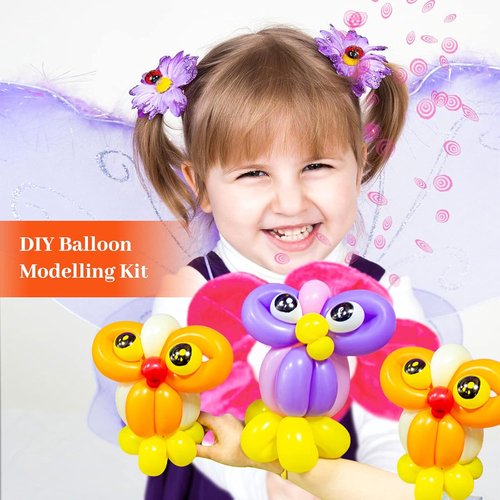 Long Orange Balloons Kit - 260 Bright Orange Twisting Balloons for Kids' Halloween Party Decor