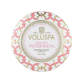 Voluspa Saijo Persimmon, Mini Tin Candle, 4 Ounce, 25 Hour Burn Time, Coconut Wax for Clean Burning, Handcrafted in The USA