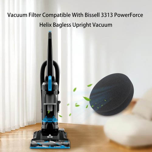 Replacement Filter Compatible with Bissell 3313 PowerForce Helix Bagless Upright Vacuum (4 Pack)