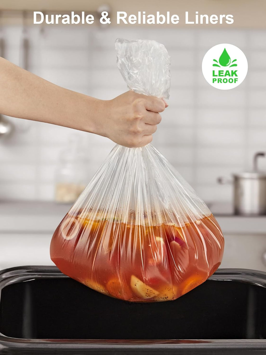 SMARTAKE Disposable Roaster Liners - 10 Count for 16-22 Quart Roasters | Instant Cleanup, 18 x 34 Inch