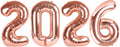 Rose Gold 2026 Balloon - 40 Inch New Year's Eve Decoration | Perfect for Graduation & Birthday Parties