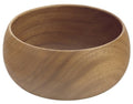 Pacific Merchants Acaciaware, Acacia Wood Calabash Salad Bowl 10" x 3", Hand Made From One Solid Piece Of Hardwood, Sustainable, Large Salad Bowl, Eco-Friendly, Hand Crafted