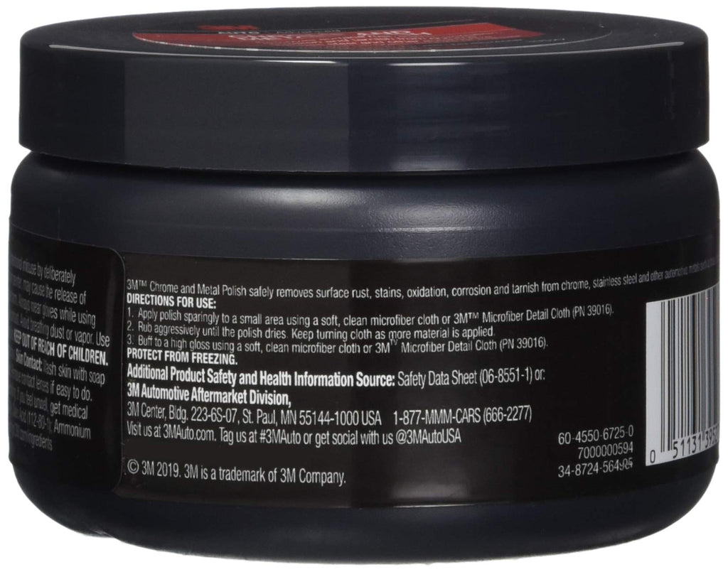 3M 39527 Chrome and Metal Polish - 10 oz. - Case of 6