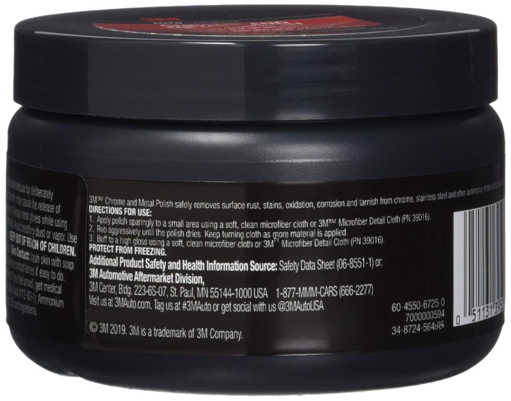 3M 39527 Chrome and Metal Polish - 10 oz. - Case of 6