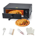 Electric Pizza Oven Indoor, KOKEBREN 12" Countertop Pizza Oven with 0-60 Minutes Timer, Pizza Maker Machine for Home and Commercial with Gloves, Clip & Pizza Roller