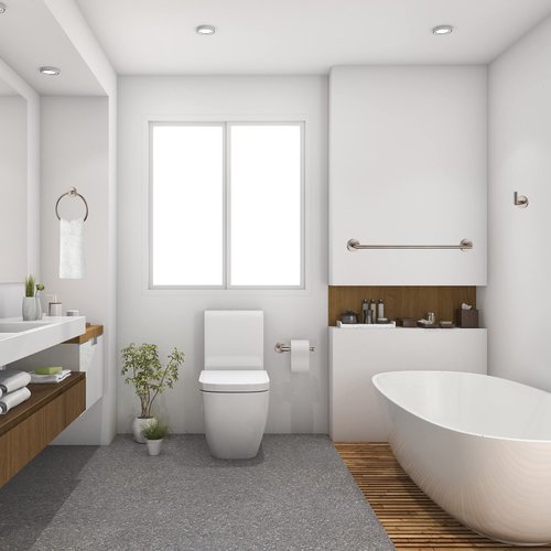 Design House 188722 Graz 4-Piece Bathroom Accessory Kit, Satin Nickel