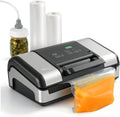 Vesta Precision Vacuum Sealer Machine - Smart Heat Sealing for Liquid & Moist Foods | Includes Cutter & Jar Kit