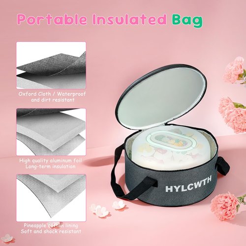 Cake Carrier With Lid And Handle, Bpa-Free Cake Holder With Lid For 10 Inch Round Cake Carrier With 10 pcs Round Golden Cake Boards And Portable Insulated Bag