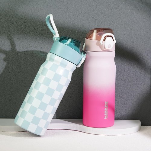 BJPKPK 18oz Insulated Water Bottle - BPA-Free Stainless Steel Thermal Flask | Leak-Proof Cherry Blossom Design