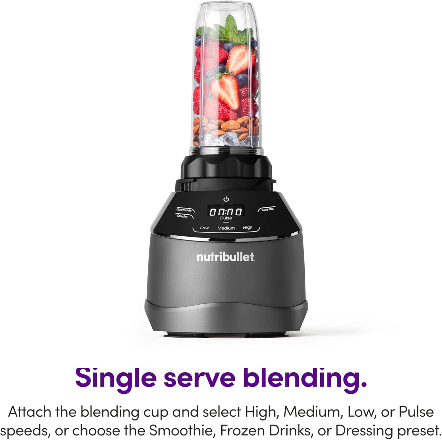 Nutribullet Triple Prep System - Versatile Kitchen Blender with 3 Containers | Black