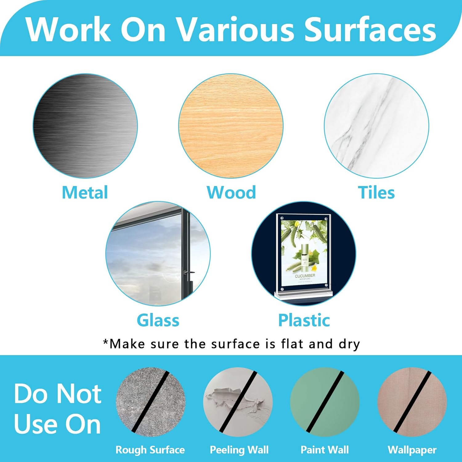 Abnii Cable Clips - 100PCS Adhesive Wire Organizer for Strong Wall & Desk Management | Clear Small