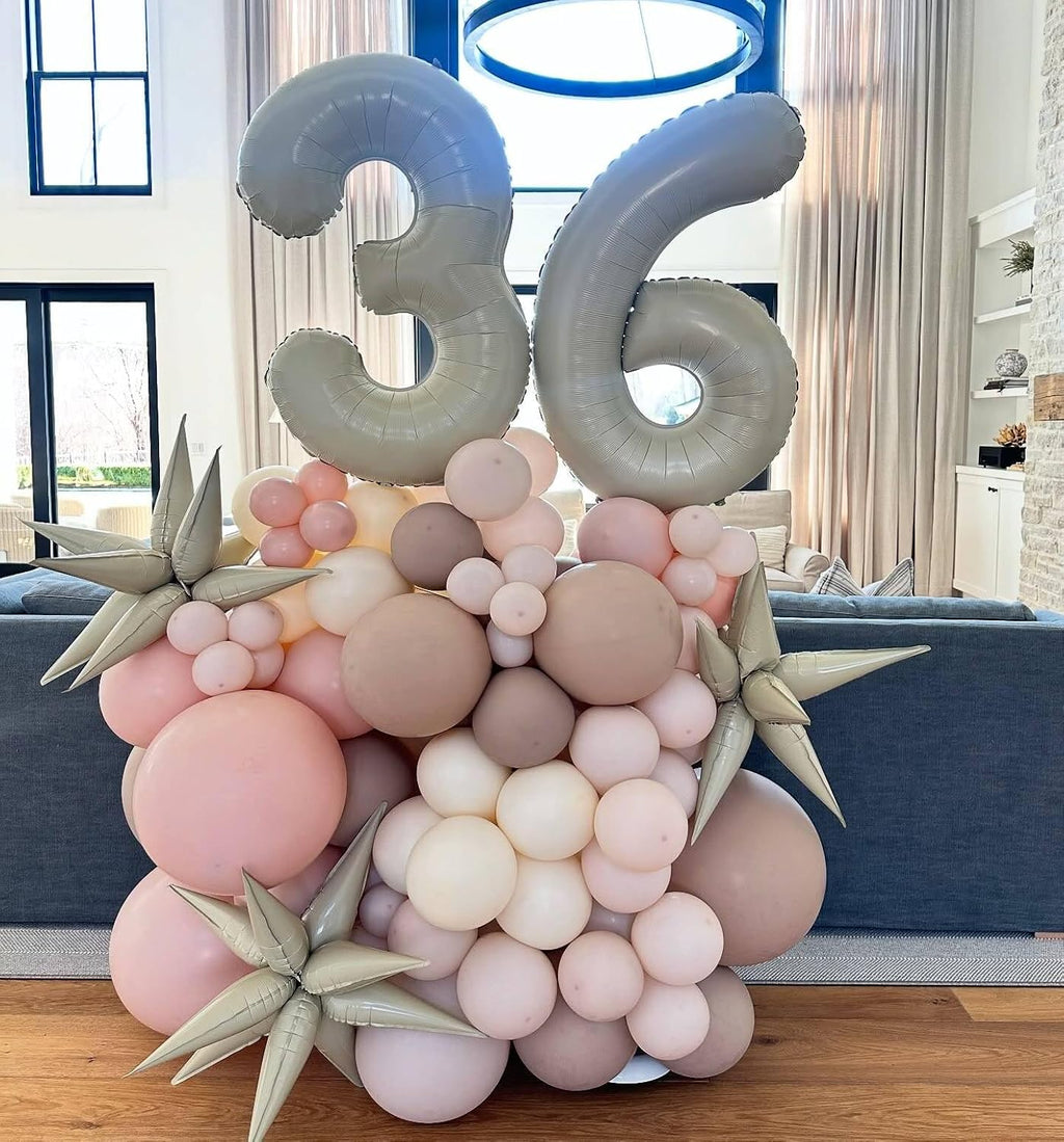 Balloon Number 3 - 40 Inch Cream Birthday Decoration for Kids & Adults | Perfect for 3rd Birthday Parties