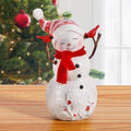 EZVYAO Snowman Figurines - Charming Christmas Decorations | 4.7" Resin Standing & Hanging Ornaments for Home, Office, and Gifts