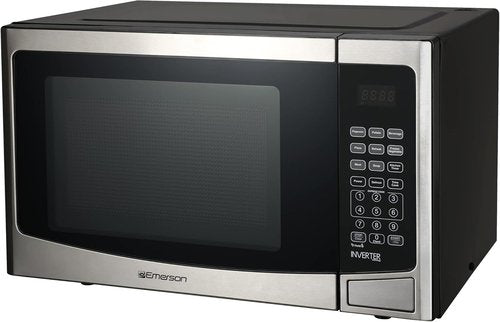 Emerson Microwave Oven - 1.2 Cu. Ft. Capacity, 1000W Power, Inverter Technology, Stainless Steel