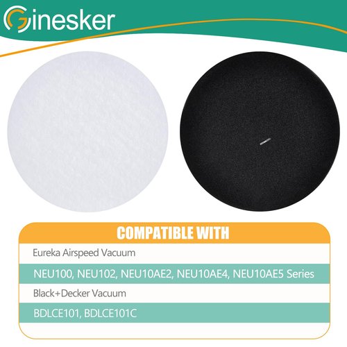 Replacement Filter for Eureka NEU100 Airspeed NEU10AE4 NEU102 NEU10AE5 NEU10AE2 Compact Bagless Upright Vacuum, Compare to Part # E0106(3 Pack)