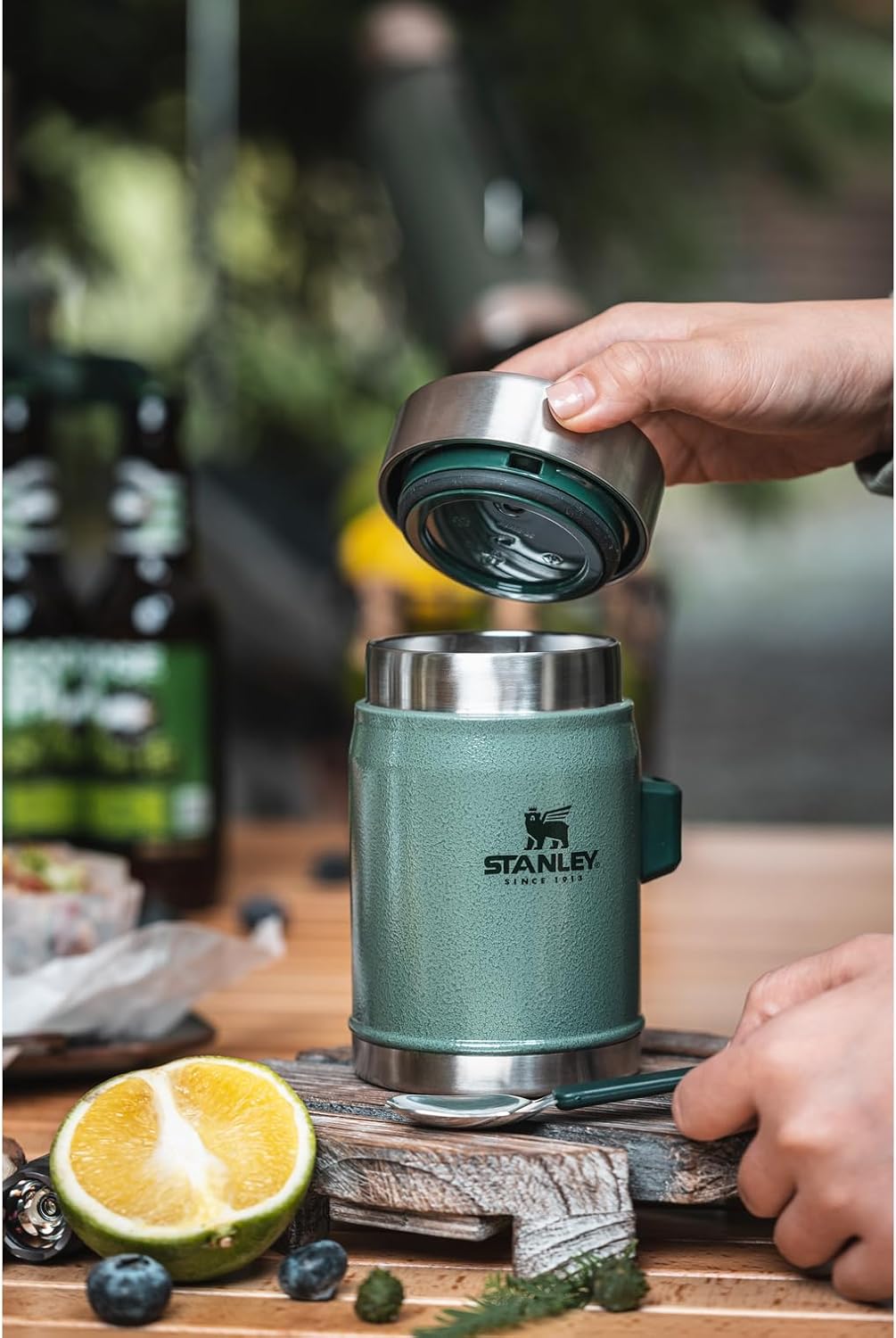 STANLEY Classic Food Jar - Vacuum Insulated Container with Wide Mouth Screw-On Lid | BPA-Free Stainless Steel