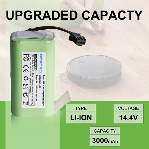 GOROFO N79S N79 DN622 Vacuum Cleaner Battery for N79S N79 DN622 500 & RoboVac 11 11S 11S MAX 11C 12 15C 15CMAX 15T 15MAX 25C 30C 30 35C G30 G32PRO G10 Hybrid