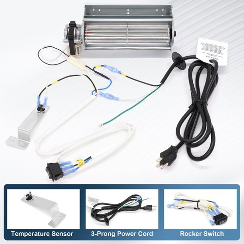 Aibabcue GFB100 Fireplace Blower Fans Kit For Pleasant Hearth Ventless Gas Fireplace VFF-PH20D, VFF-PH20DB, VFF-PH20D-C, VFF-PH32DR, VFF-PH26D Vent-Free Blower Fireplace Fan Replacement