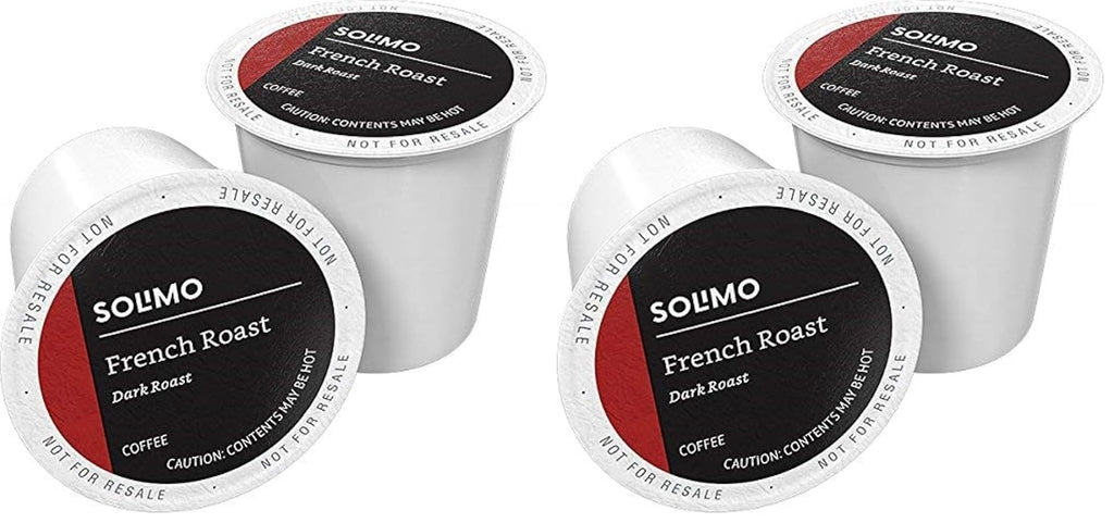 Solimo Dark Roast Coffee Pods - French Roast Compatible with Keurig 2.0 | 200 Count Pack