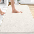 OLANLY Bathroom Rugs - Extra Soft Absorbent Chenille Bath Mats | 30x18, Quick Dry, Ivory