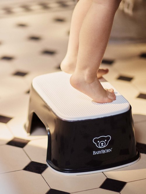BabyBjörn Step Stool, Black/White