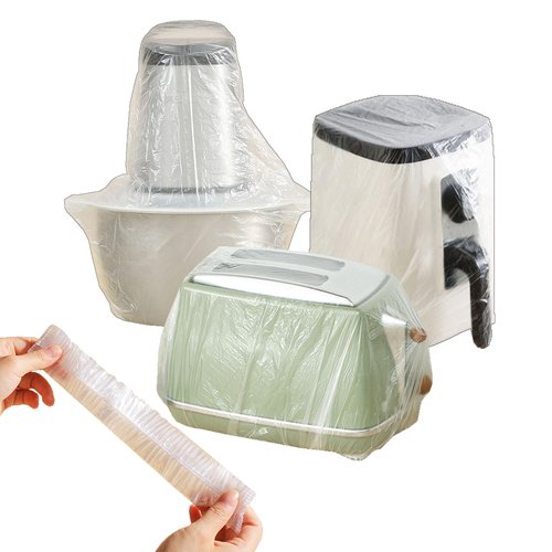 STAYWILD 60 PCS Clear Small Appliance Dust Covers,Disposable Kitchen Appliance Covers for Instant Pot,Mixer,Meat Slicer,Air Fryer,Toaster Oven,Food Processor,Blender,Slow Cooker,Coffee & Bread Maker