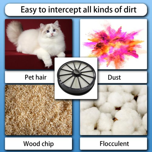 Aolleteau 2087 Filter Compatible with Bissell 2087 Series Pet Hair Eraser Lift-Off Upright Vacuum 2087 20872 20874 20878 2087Q 2087R (1 Pack Post-Motor Filter & 1 Pack Pre-Motor Filter)