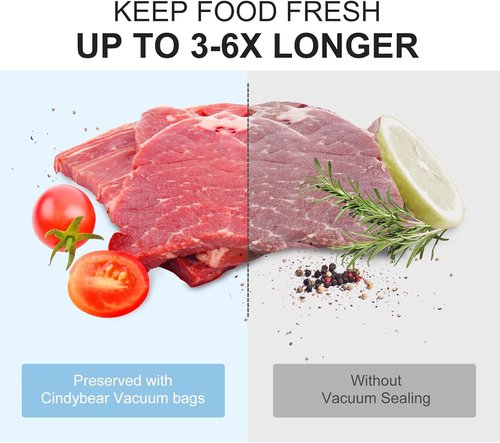 FoodSaver Vacuum Sealer Bags - 100 Pre-Cut 8 x 12 Inch BPA-Free Heavy Duty Storage Bags