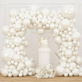 Double Stuffed Pearl White Balloons - 116 Pcs Arch Garland Kit for Weddings & Showers | 5/10/12/18 Inch