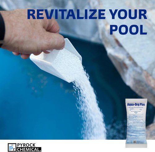Aqua Org Plus Pool Shock - 65% Granular Calcium Hypochlorite - 24-Pack of 1 lb Bags for Pools & Spas
